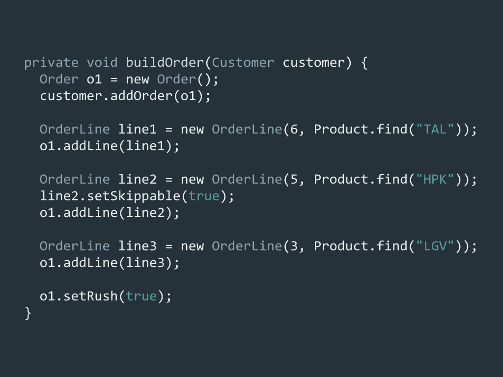 The Builder Pattern